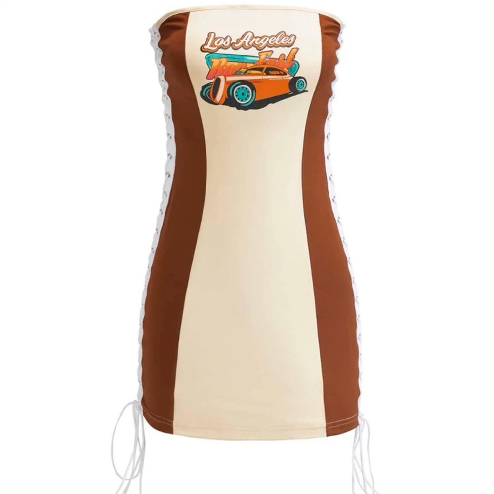 Cream mini dress